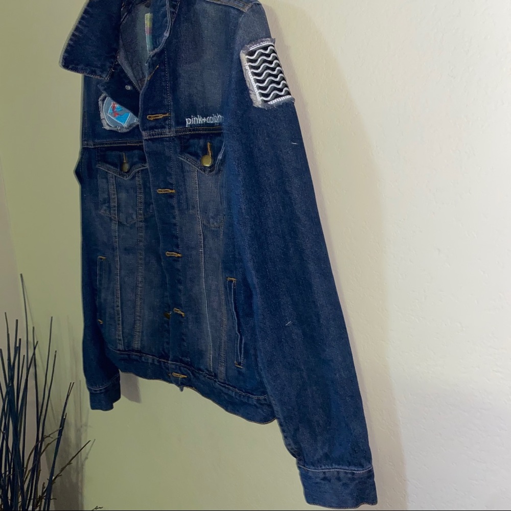 Pink Dolphin Men’s or women’s Jean jacket Size Med - Picture 10 of 12